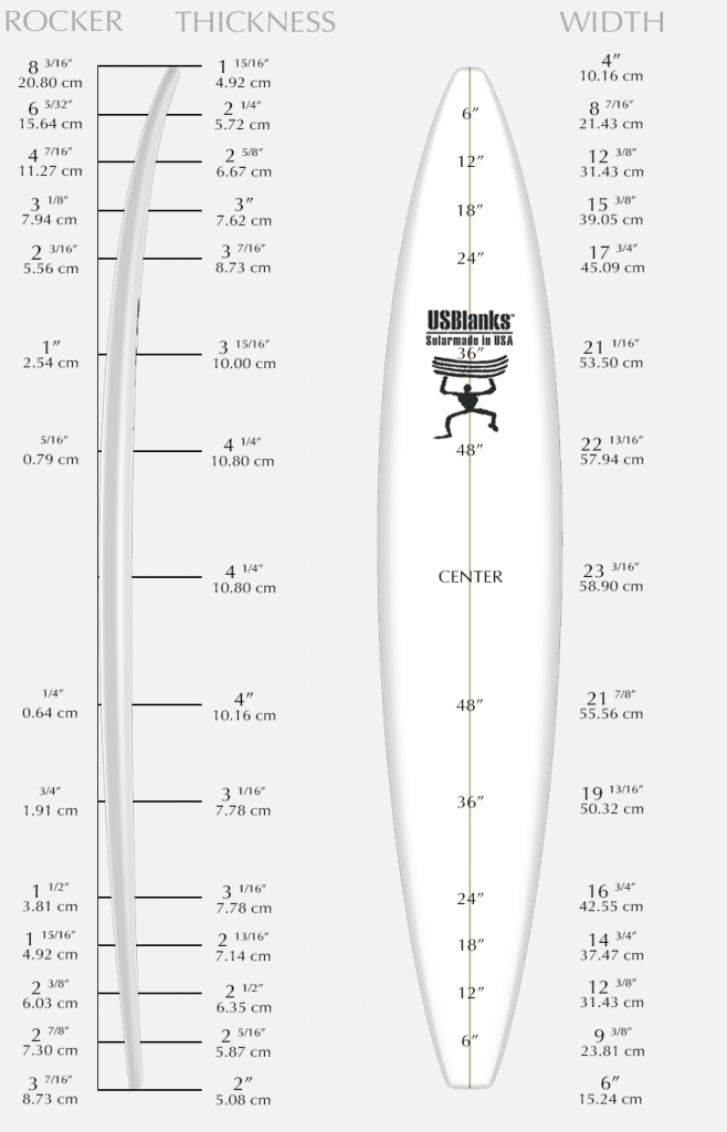 US Blanks 10'6"AX (1/2" thicker)