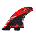 FCSII Mayhem Matt Biolos Performance Core Carbon Tri Fin Set Large-Red image 0