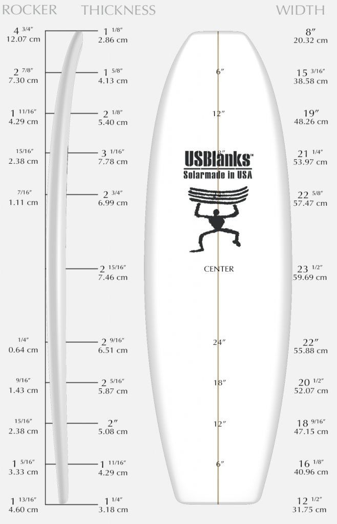 US Blanks 6'2"A