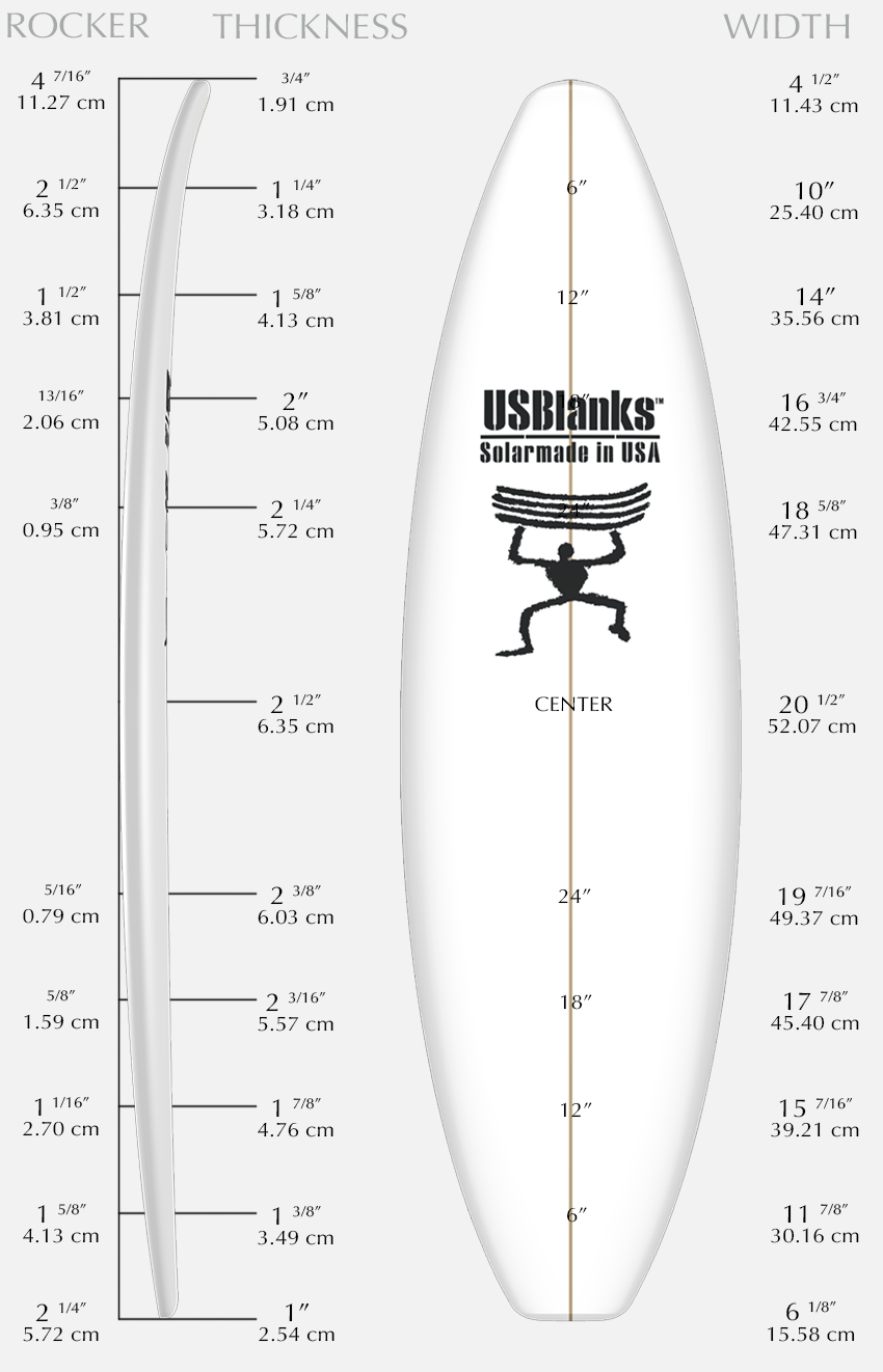 US Blanks 6'2"P