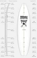 US Blanks 6'4"EA w/Black Stringer