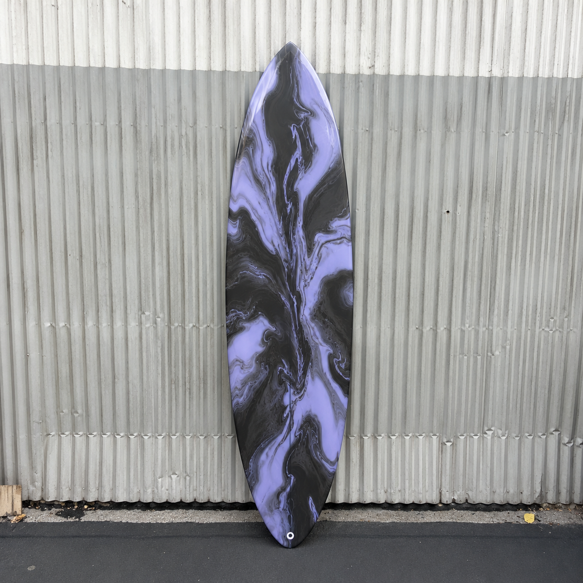 Pureglass- 7'0 Marbled Blue Abstract Tint Single Fin