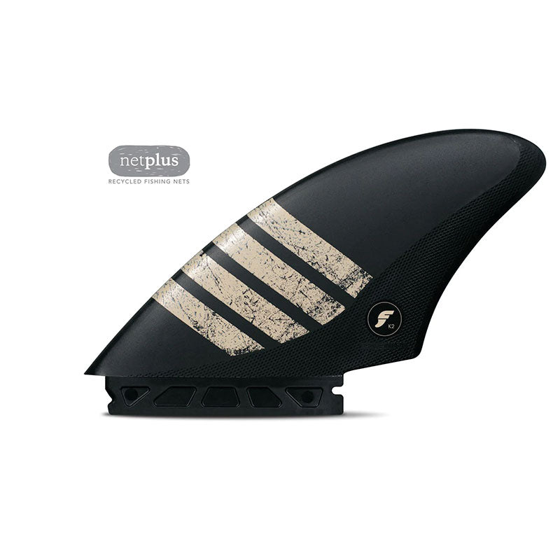 Futures K2 Alpha Keel Twin Fin Set Carbon/Sand Small