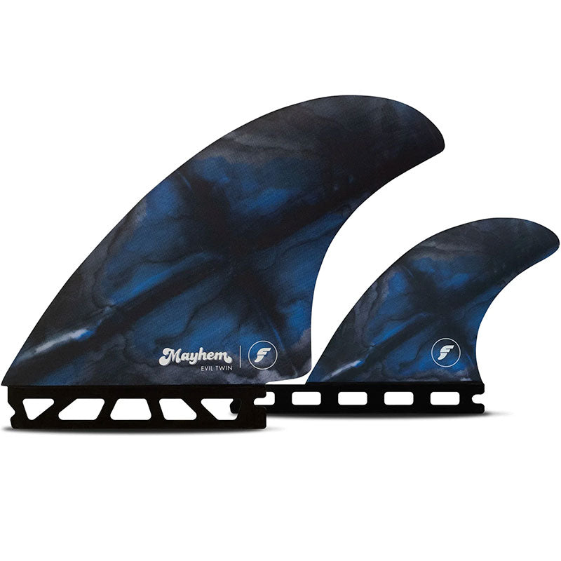 Futures Mayhem Evil Twin + 1 Fin Set Large