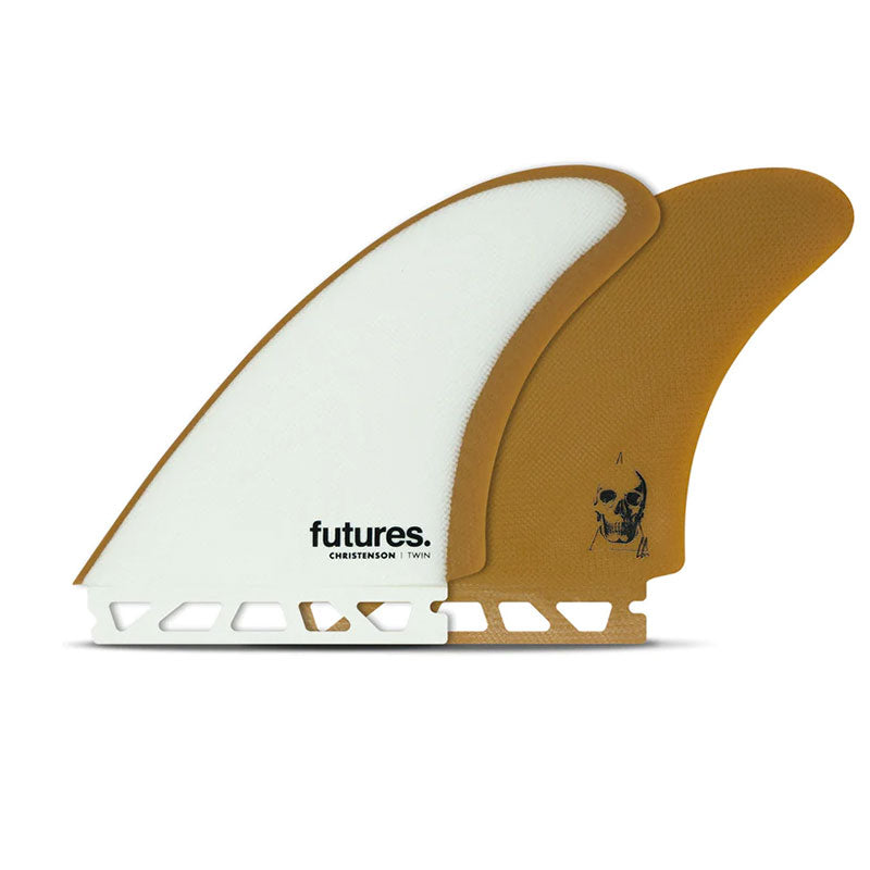 Futures Christenson Twin Fin Set White/Brown