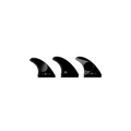 Endorfins KSR Rake-Tri Fin Set-Futures Compatible