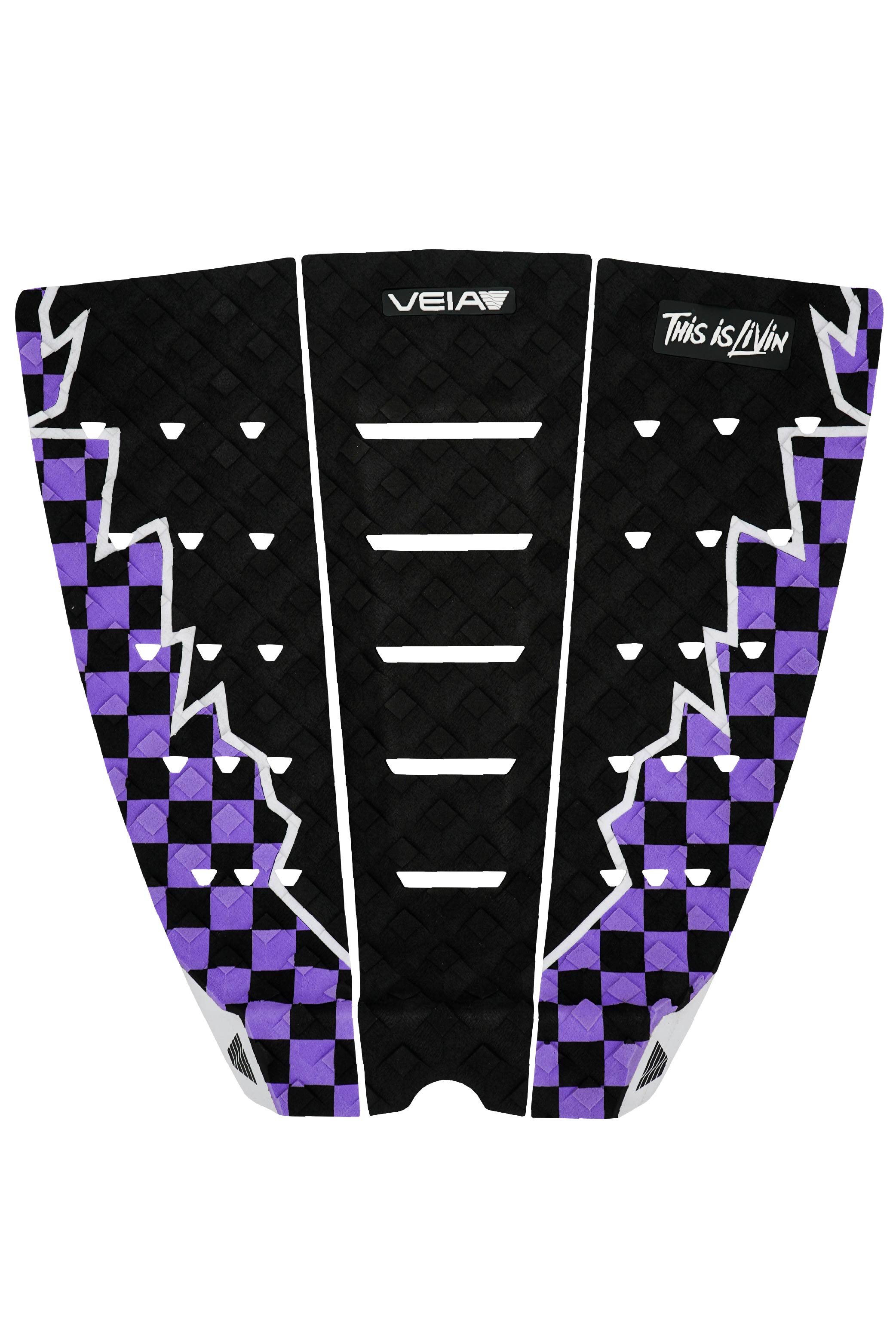 Veia THIS IS LIVIN Explorer 3 Piece Squash Pad - Purple Checkered/Night