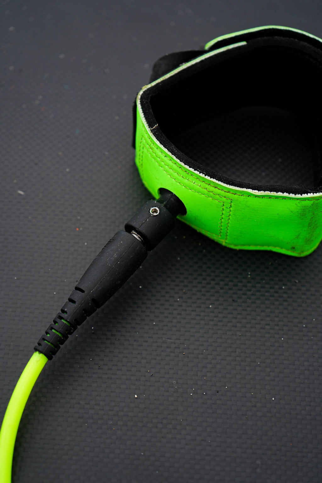 Veia JJF Pro 5' Comp Leash - Hi Vis Green