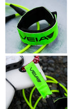 Veia JJF Pro 5' Comp Leash - Hi Vis Green