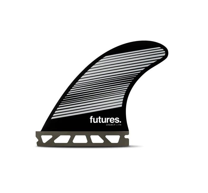 Futures F4 Legacy Thruster Fin Set Gray/Black Small