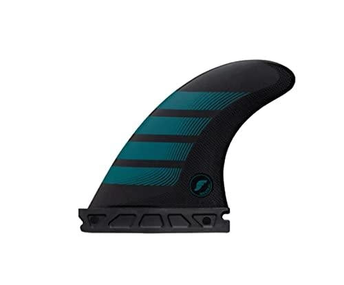 Futures F4 Alpha Thruster Fin Set Carbon/Aqua Small