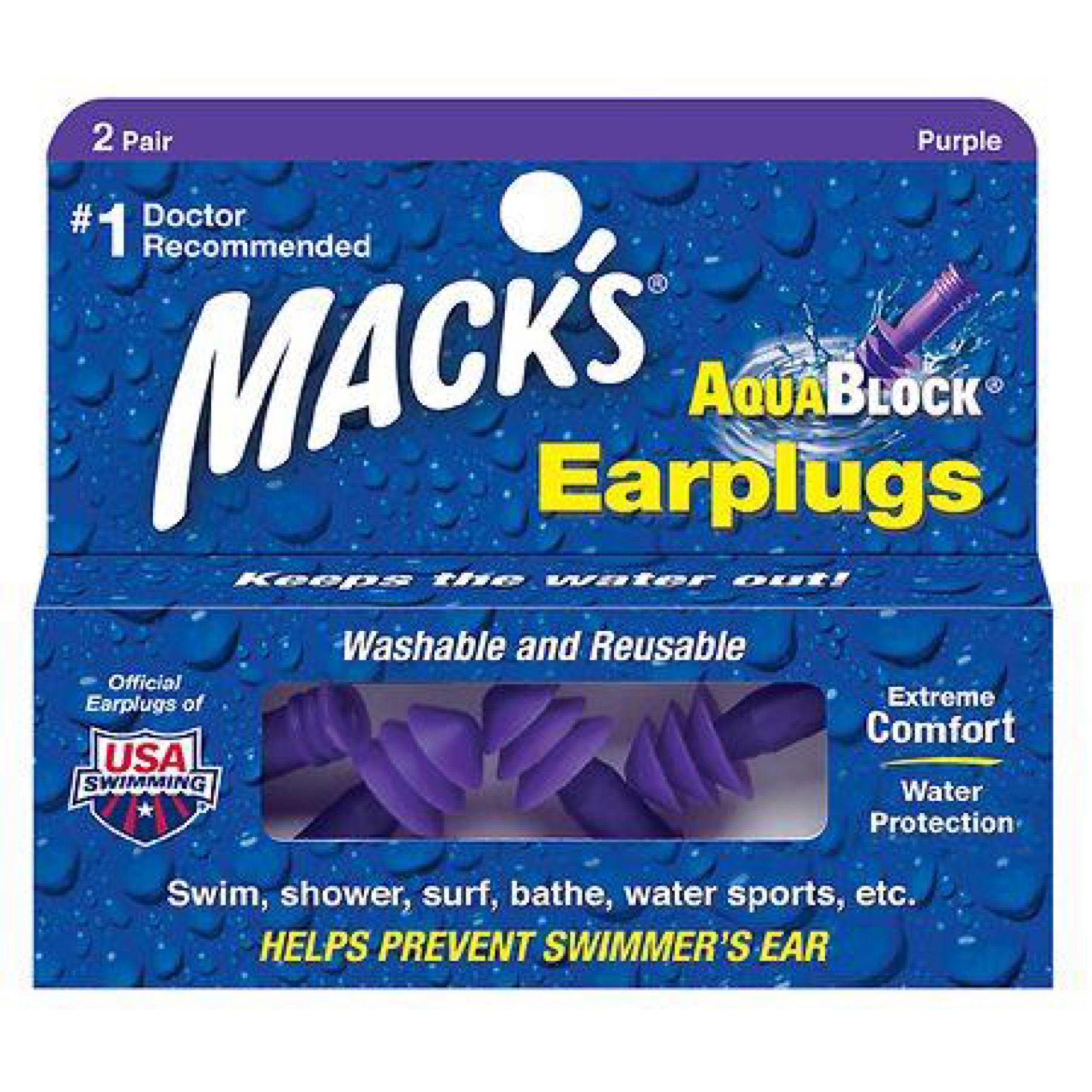 Mack S Aquablock Earplugs