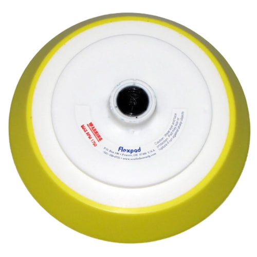 8" Yellow/White Soft Sanding Pad 5/8 Hub Velcro Hook Face