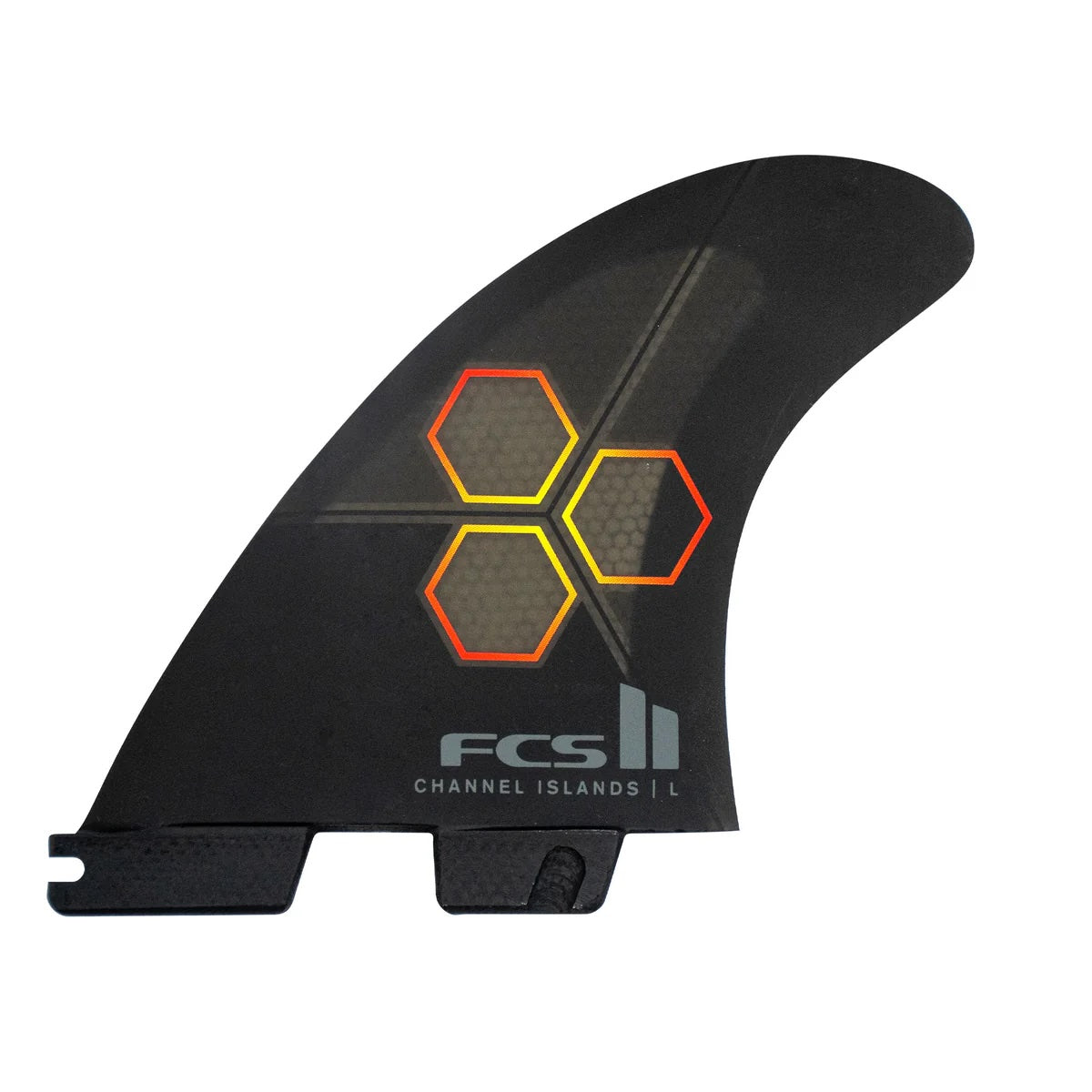 FCS II Channel Islands Performance Core Tri Fin Set Black- Large