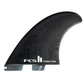 FCS II Power Twin +1 Performance Glass Fin Set Black- X-Large