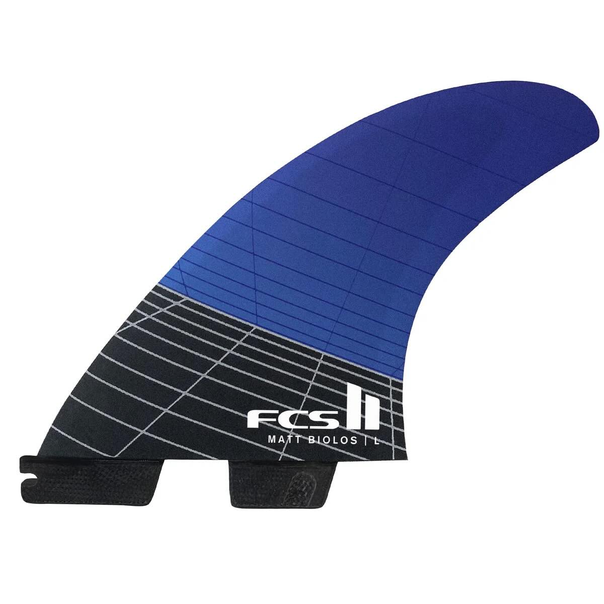 FCS II Matt Biolos Tri Fin Set Large Blue