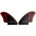 Firewire Machado Twin Keel Fin Set Red/Black Futures