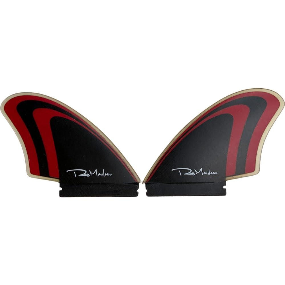 Firewire Machado Twin Keel Fin Set Red/Black Futures