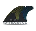 Future Fins Mayhem Honeycomb Carbon Thruster Set- Yellow/Blue- Medium