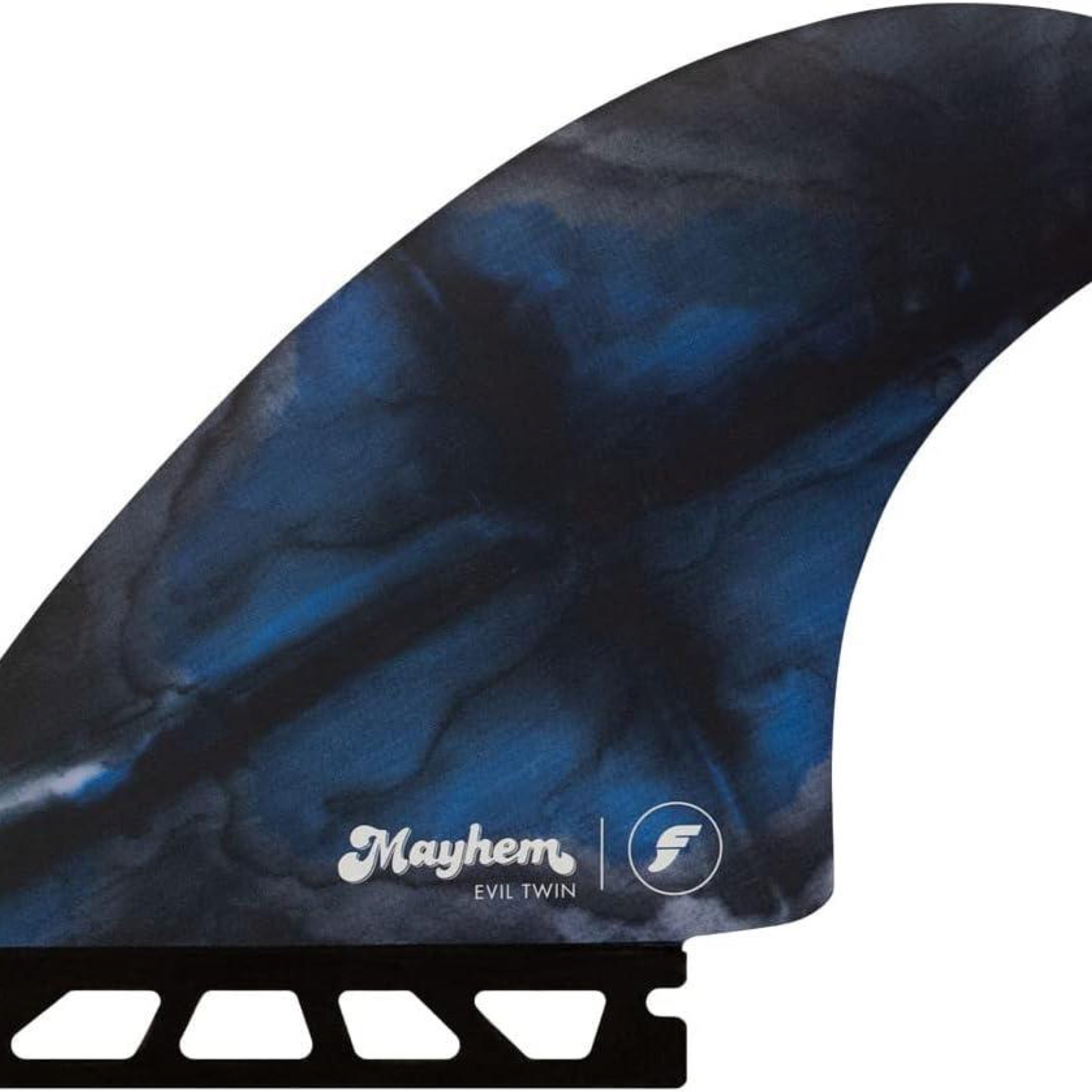 Futures Mayhem Evil Twin + 1 Fin Set Large