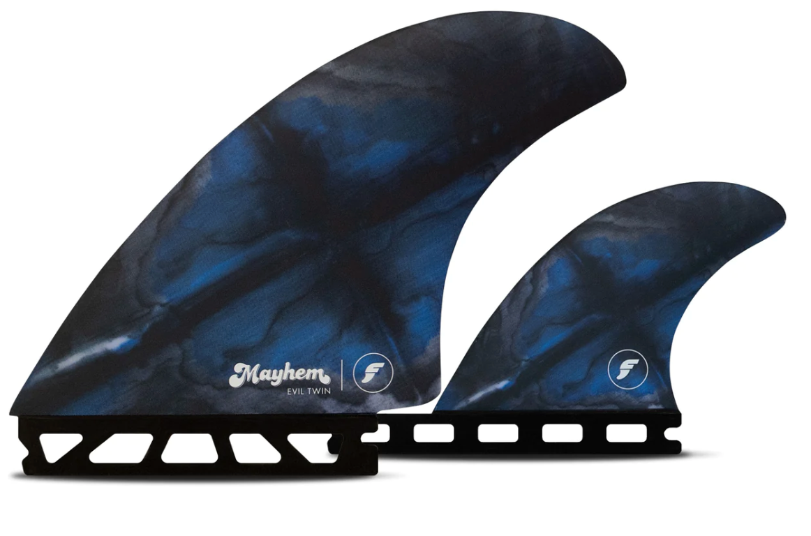 Futures Mayhem Evil Twin + 1 Fin Set Large
