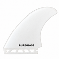Pureglass- White 2 + 1 Fin Set (Futures Compatible)